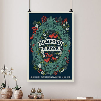 Mumford & Sons Poster - July 29, 2025 Tour Date Size 24''x36''