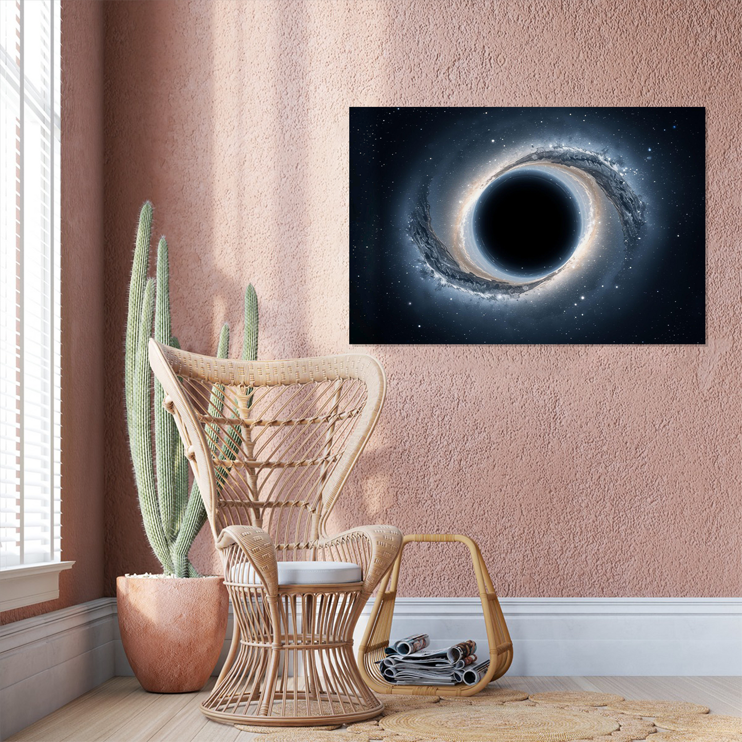 White Hole Poster, Theoretical Space Art, Astrophysics Print, Cosmic Poster