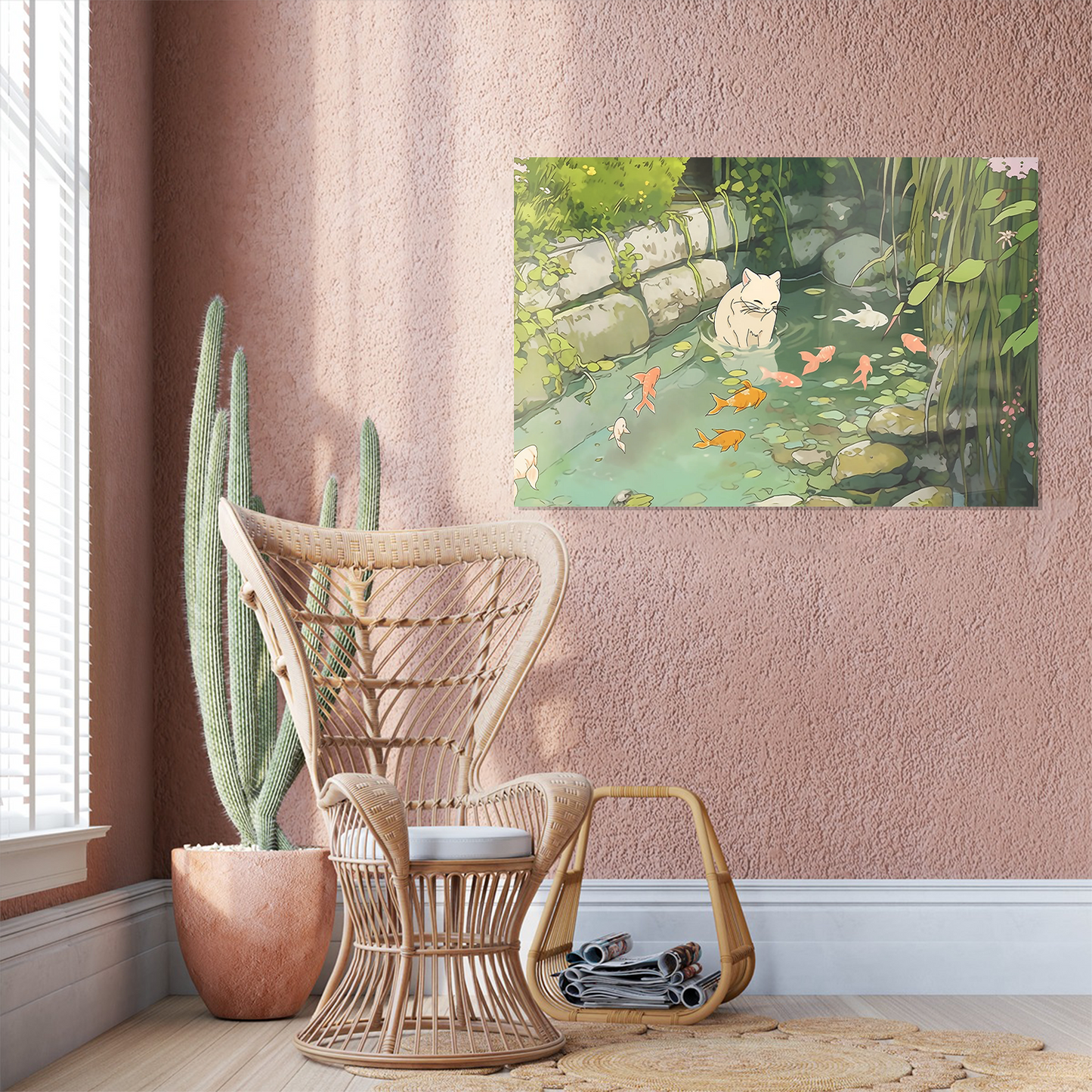 Zen Garden | Lofi Art, Printable Wall Art, Printable Digital Art, Lofi Wallpaper, Lofi Game Art