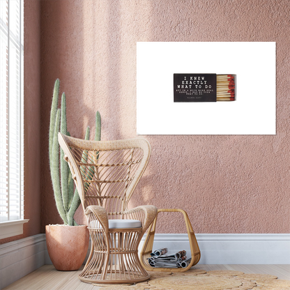 Michael Scott Matchbox Quote Poster, One Sheet Wall Size 24''x36''