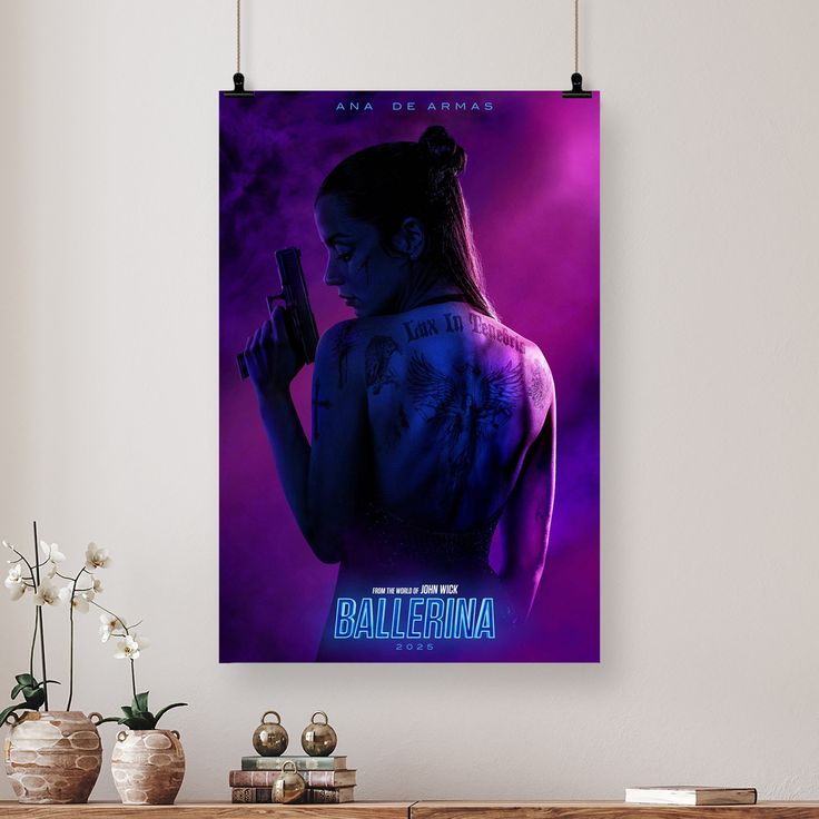 BALLERINA MOVIE POSTER 2025- INTL Advance - Ana De Armas - Keanu Reeves - Size 24''x36''