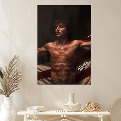 Benson Boone American Heart Music Album Cover Poster Wall Art Decor Canvas Wall Poster Size 24''x36''