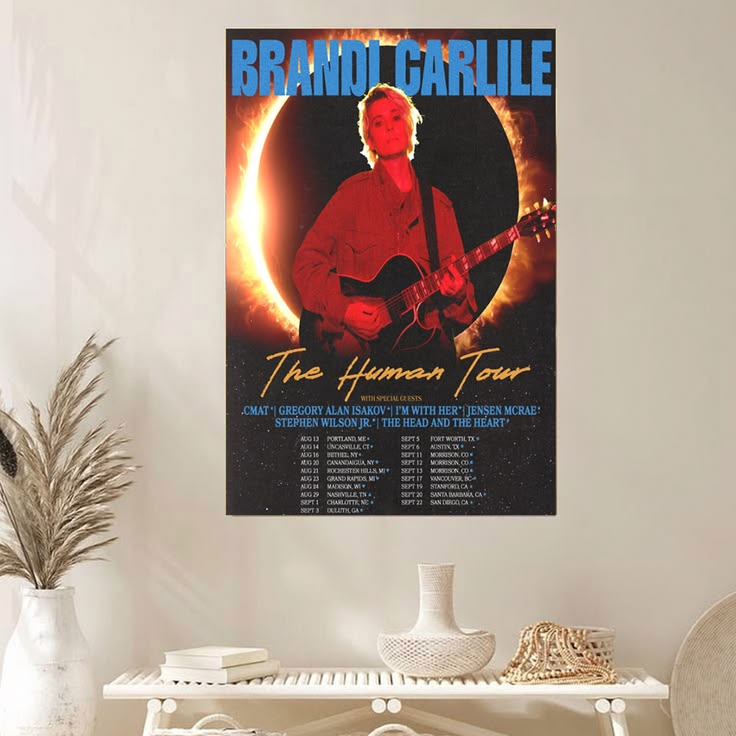 Brandi Carlile The Human Tour 2026 Schedule Concert Poster Size 24''x36''