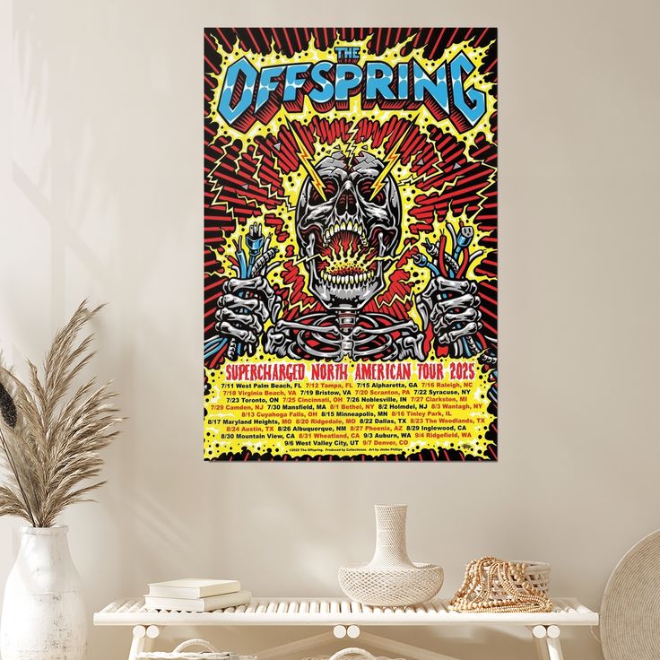 Music Poster- The Offspring Tour 2025 Poster Size 24''x36''