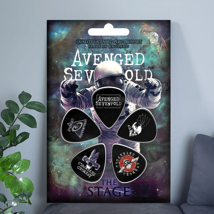 Avenged Sevenfold Plectrum The Stage Set of 5 Multicolours Size 24''x36''
