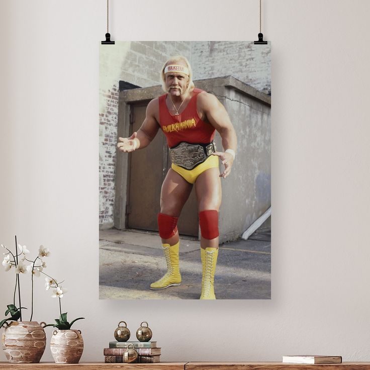 Hulk Hogan championship belt 1980s 5 2025 Size 24''x36''