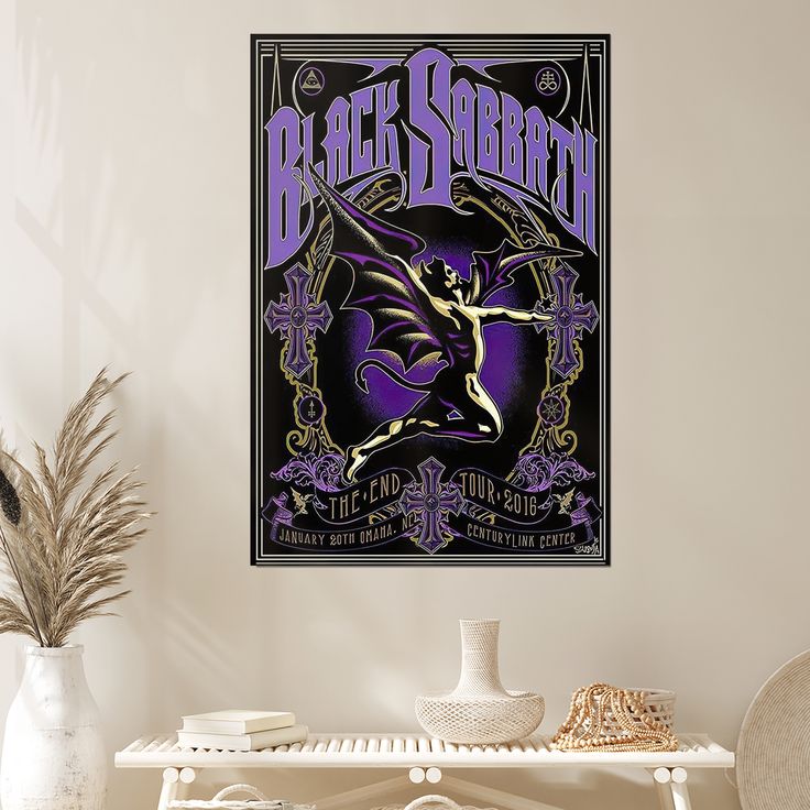 2016 BLACK SABBATH concert Poster wall art print Size 24''x36''