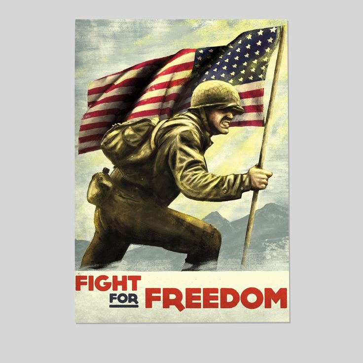 Call of Duty: WWII - Fight Wall Poster Retro Style - Size 24''x36''