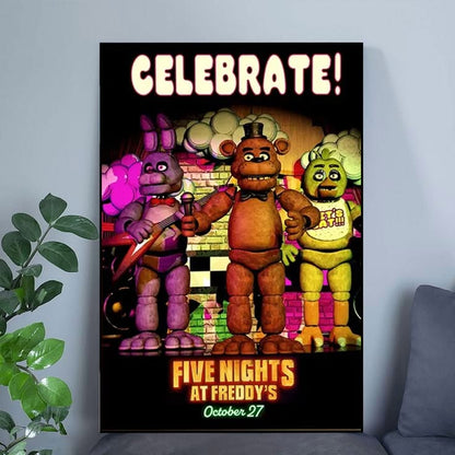 Five Nights at Freddy's 2 Movie Poster Modern Movies Art Print Poster Size 24''x36''