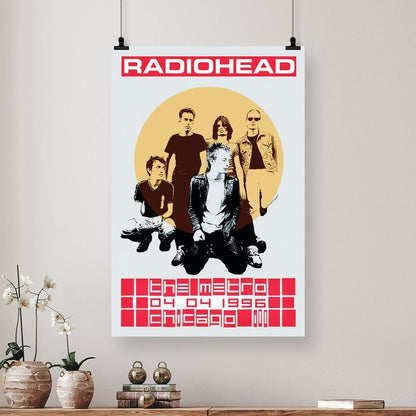 Treayes Radiohead Canvas Poster Bedroom Decor Office Decor Gifts Size 24''x36''