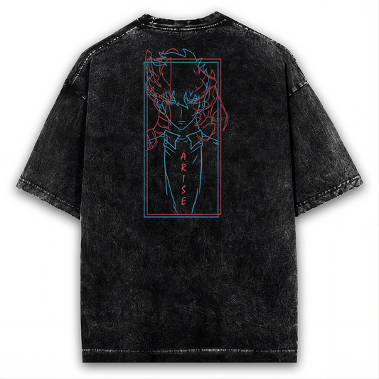 2-SIDED SOLO LEVELING WASHED TEE