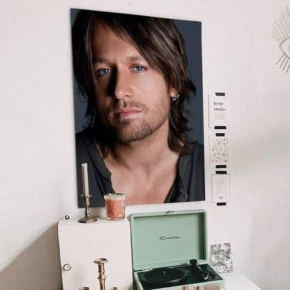 Portrait Country Pop Singer Keith Urban Retro Style - Size 24''x36''