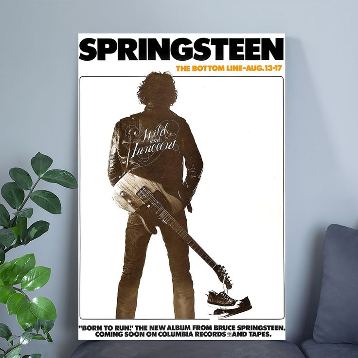 Bruce Springsteen at the Bottom Line - Concert Poster Size 24''x36''