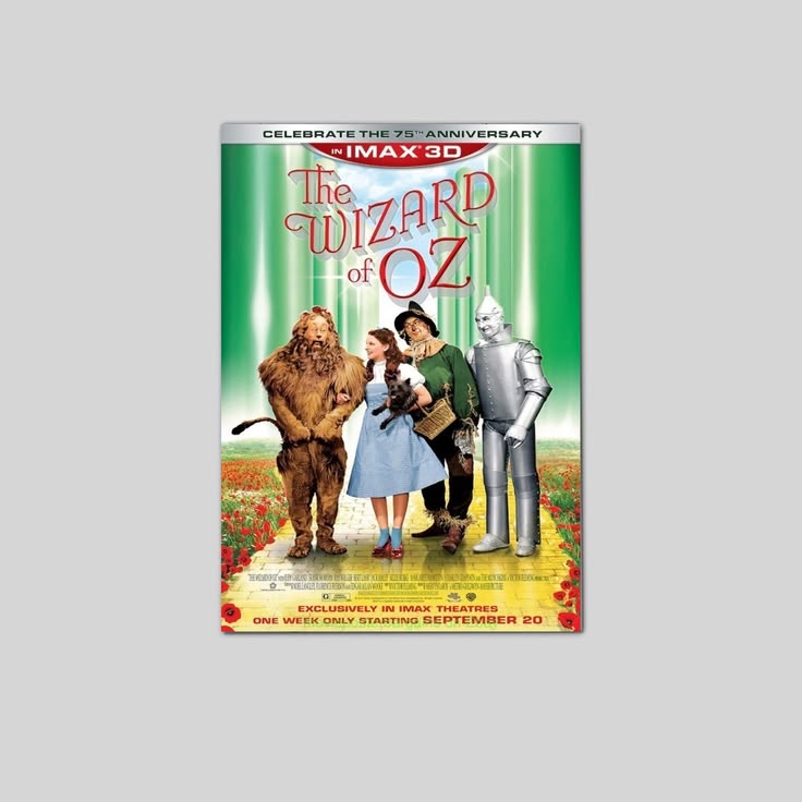 THE WIZARD OF OZ MOVIE POSTER 75TH ANNIVERSARY Poster Size 24''x36''
