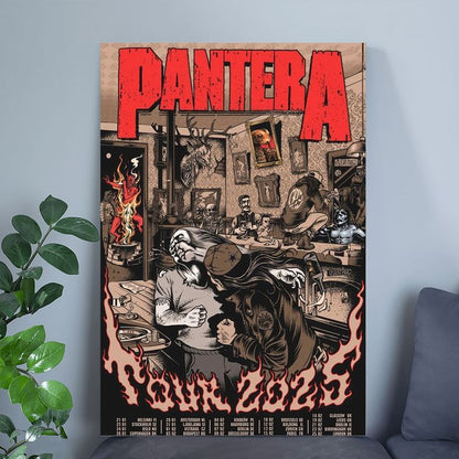 Pantera 2025 Tour Lithograph Poster Size 24''x36''