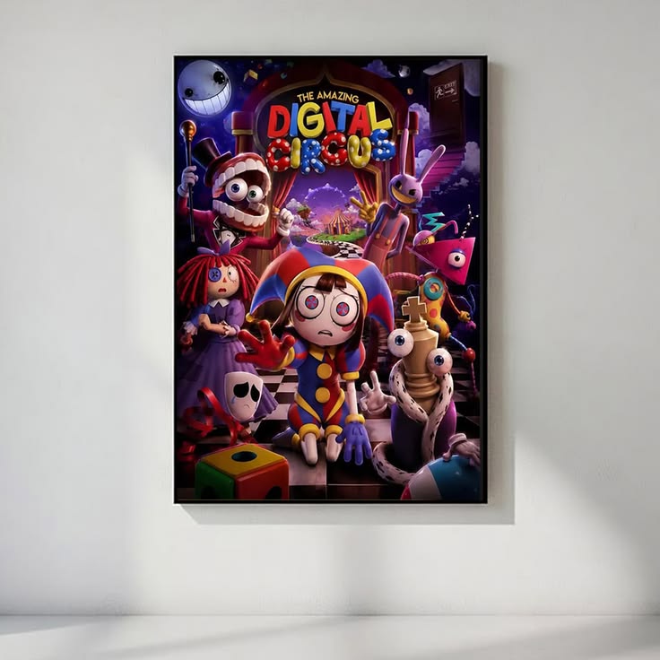 The Amazing Digital Circus 4 Poster, Anime Wall Art Decor, Unframed Anime Wall Decor