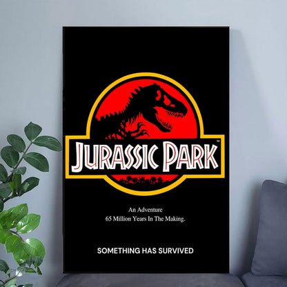 Jurassic Park & World Poster Bundle, Cinematic Dinosaur Movie Wall Art Set