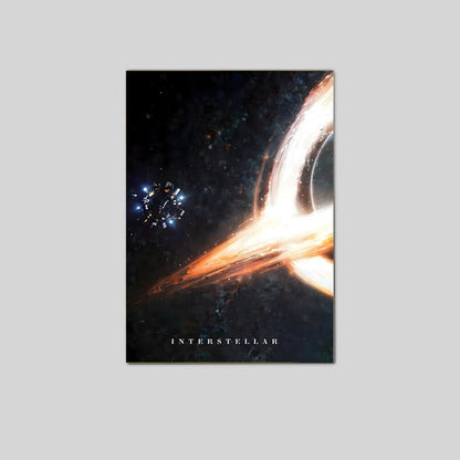 Interstellar Poster, Cinematic Sci-Fi Movie Wall Art
