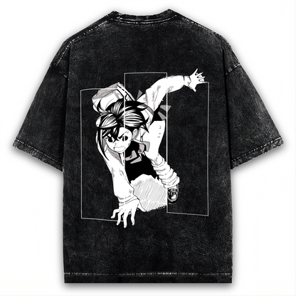 MOMO AYASE "CRAWLING" DANDADAN VINTAGE WASHED TEE