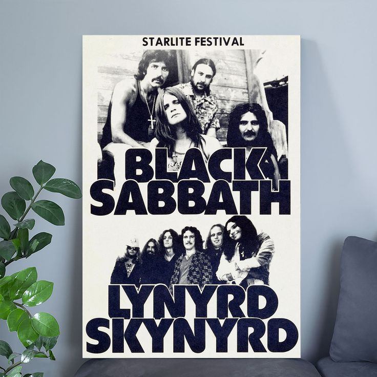 Music Poster Black Sabbath CONCERT POSTER Size 24''x36''