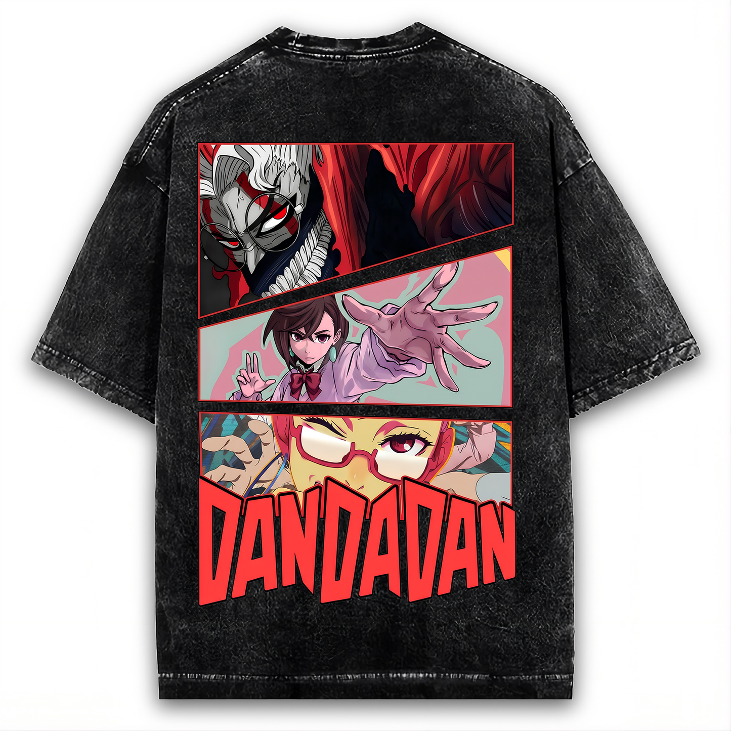 DANDADAN "3-PANEL COMIC" FULL CAST VINTAGE WASHED TEE