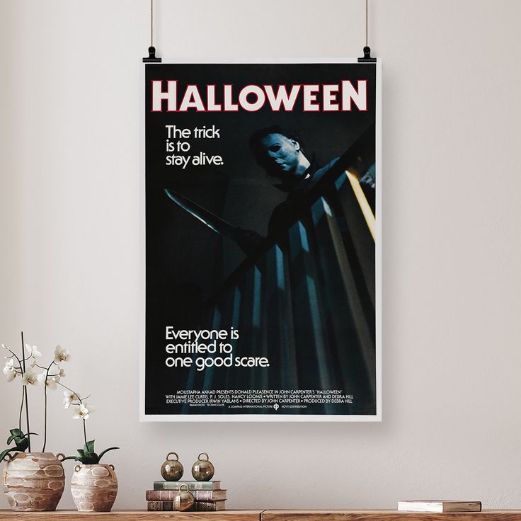 Ha.llo.ween Movie Classic Decorations Horror Movie Merchandise Michael Myers Mask Size 24''x36''