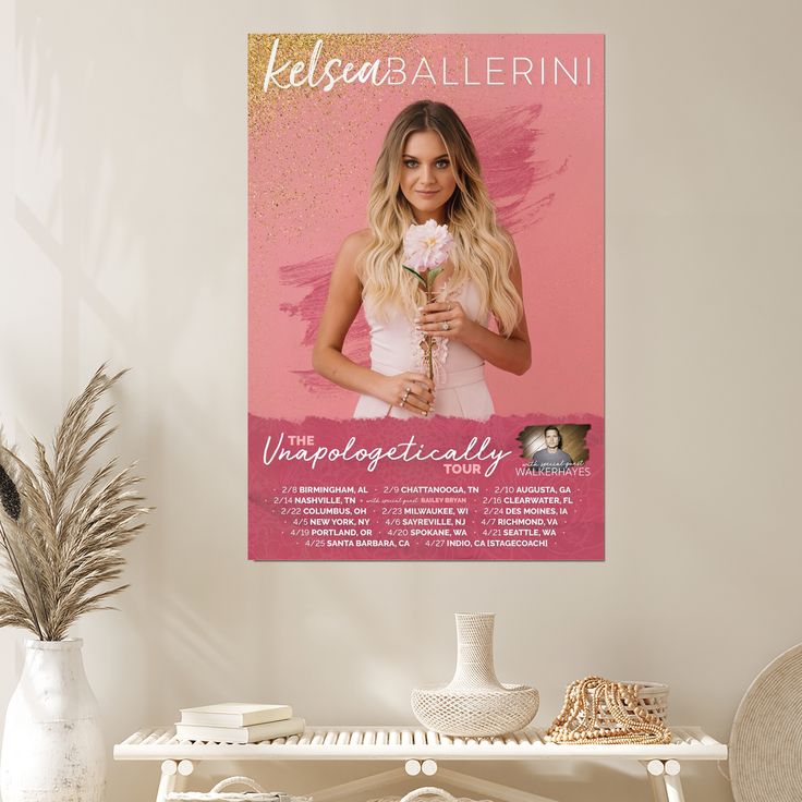 KELSEA BALLERINI REPLICA 2018 CONCERT POSTER Size 24''x36''