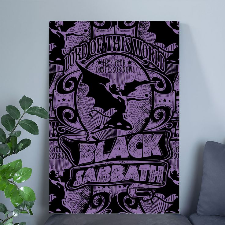 Black Sabbath Poster Lord Of This World Band Logo Textile Size 24''x36''