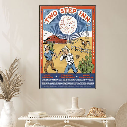 CODY JOHNSON TURNPIKE TROUBADOURS Two Step Inn Festival Size 24''x36''