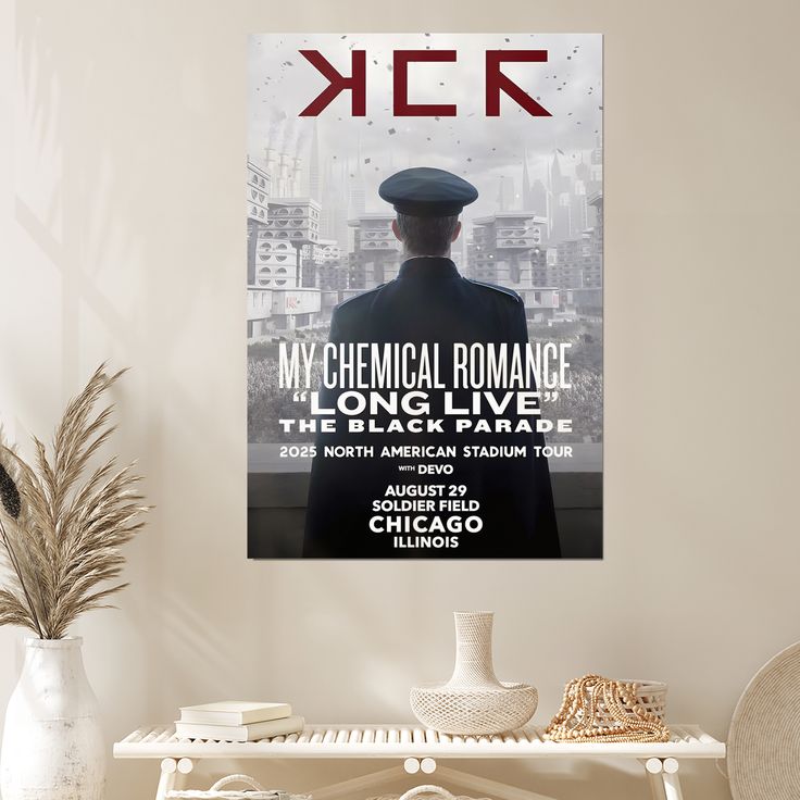 Music Poster- My Chemical Romance - The Black Parade Tour 2025 Poster - Vintage Style - Size 24x36
