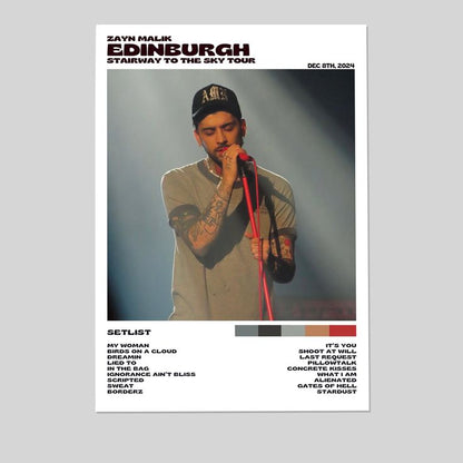 Zayn Malik - Edinburgh (Night 1) Size 24''x36''
