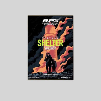 Jason Statham Shelter 2026 Movie Poster Size 24''x36''