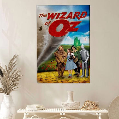 The Wizard of Oz (1939) Movie Poster, Classic Movie Wall Art Poster Size 24''x36''