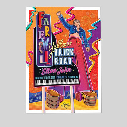Elton John in Phoenix, AZ on Nov 11-12, 2022 Tour Poster Size 24''x36''