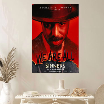 Sinners Movie Poster Michael B Jordan Hailee Steinfeld 4 Poster Size 24''x36''