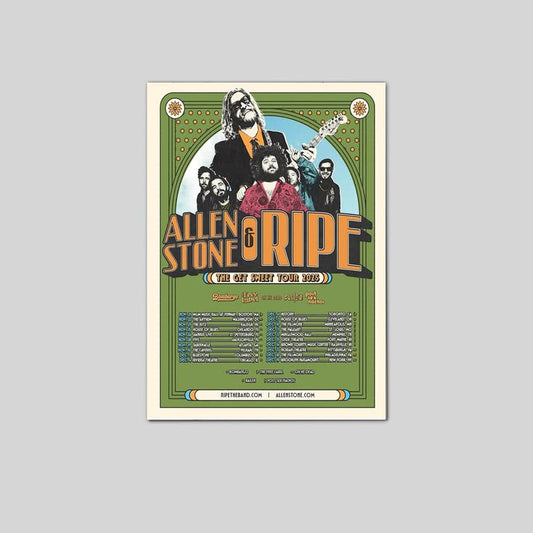 Allen Stone And Ripe The Get Sweet Tour 2025 Poster Size 24''x36''