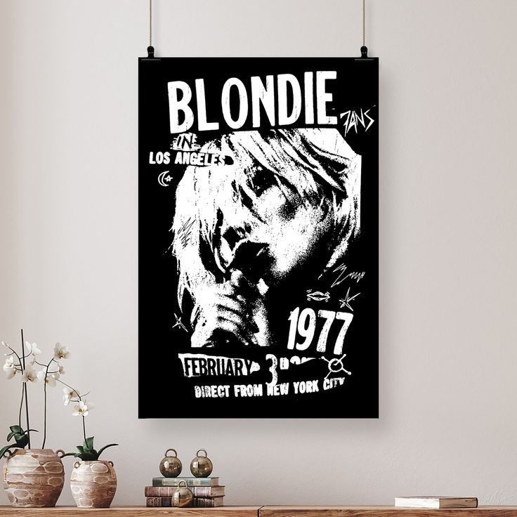 Blondie LA Tour 1977  Decorative Print - Poster Size 24''x36''