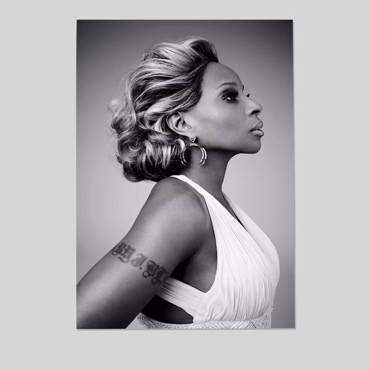 Mary J. Blige Music Songwriter Musician Rapper Wall Home Decor Size 24''x36''