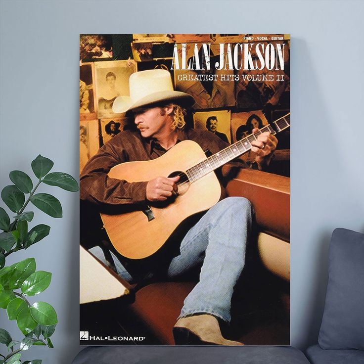 Alan Jackson - Greatest Hits Guitar Music Poster Size 24''x36''
