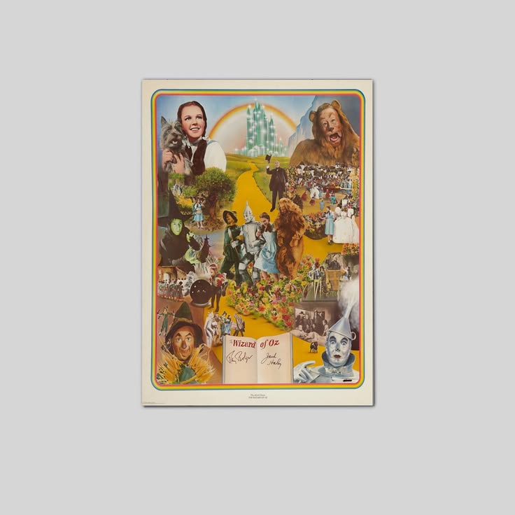 1939 The Wizard Of Oz Movie Poster Dorothy Wicked Witch Tin Man Poster Size 24''x36''