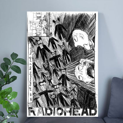 Radiohead - Scribble Wall Poster Size 24''x36''