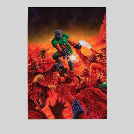 Trends International Doom - Legacy Key Art Wall Poster Retro Style - Size 24''x36''
