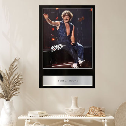 Benson Boone Pre Printed Signature Signed Mounted Photo Display #2 Printed Autograph Picture Size 24''x36''