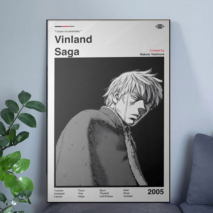 Vinland Saga Anime Poster: Minimalist Manga Art Print