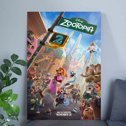 Zootopia 2 (2025) movie poster Size 24''x36''