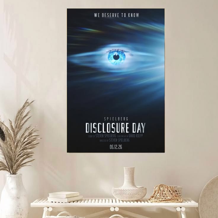 Disclosure Day Movie Poster, Cinematic Movie Wall Art