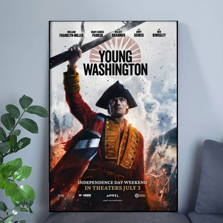 Movie Poster- Young Washington 2026 Wall Art Collection Poster Size 24''x36''