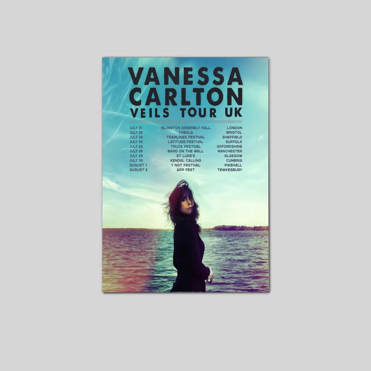 𝐕𝐚𝐧𝐞𝐬𝐬𝐚 𝐂𝐚𝐫𝐥𝐭𝐨𝐧 Veils Tour 2026 UK Size 24''x36''