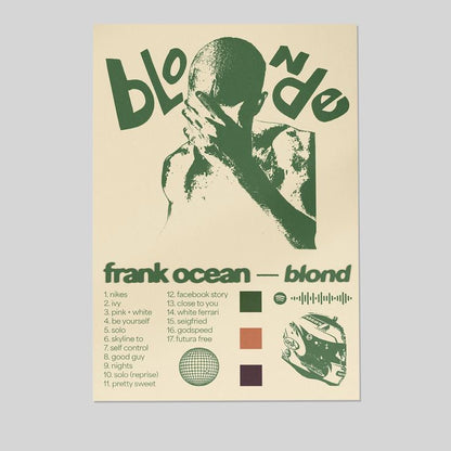 Frank Ocean Blonde Album Poster Size 24''x36''