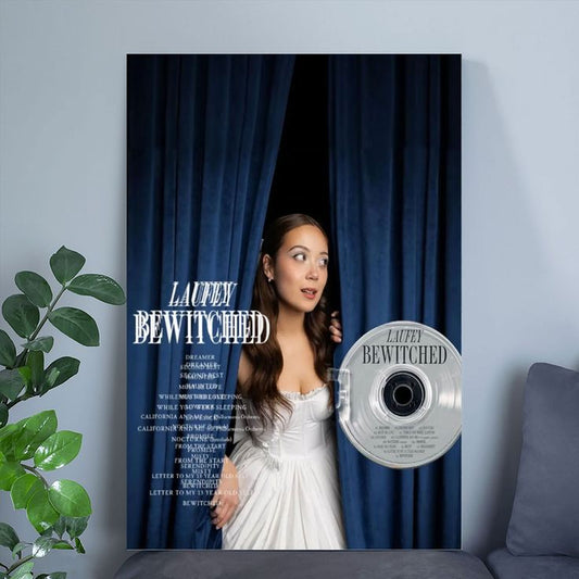 Laufey Music Poster Bewitched & A Matter of Time Tour Art Print Jazz Pop Minimal Concert Size 24''x36''
